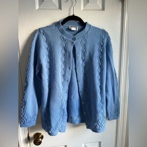 Vintage Periwinkle Blue Cardigan